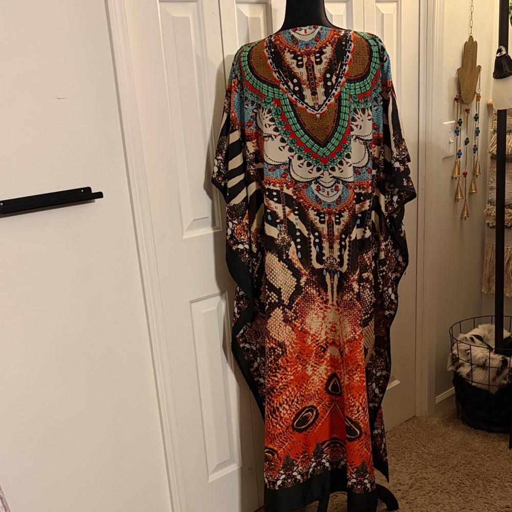 Gypsieblu Bohemian Multicolor Kaftan - Picture 2 of 8
